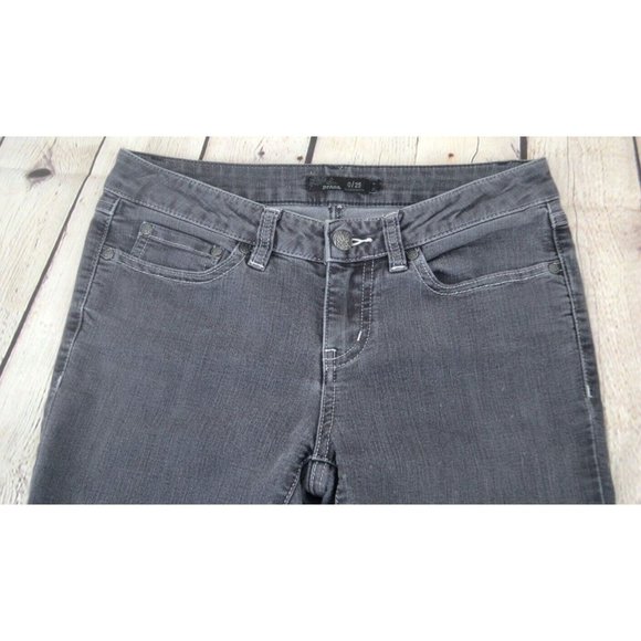 PRANA‎ Women's Kayla Skinny Jeans SIZE 25 / 0R Gray / Faded Black - Picture 5 of 7